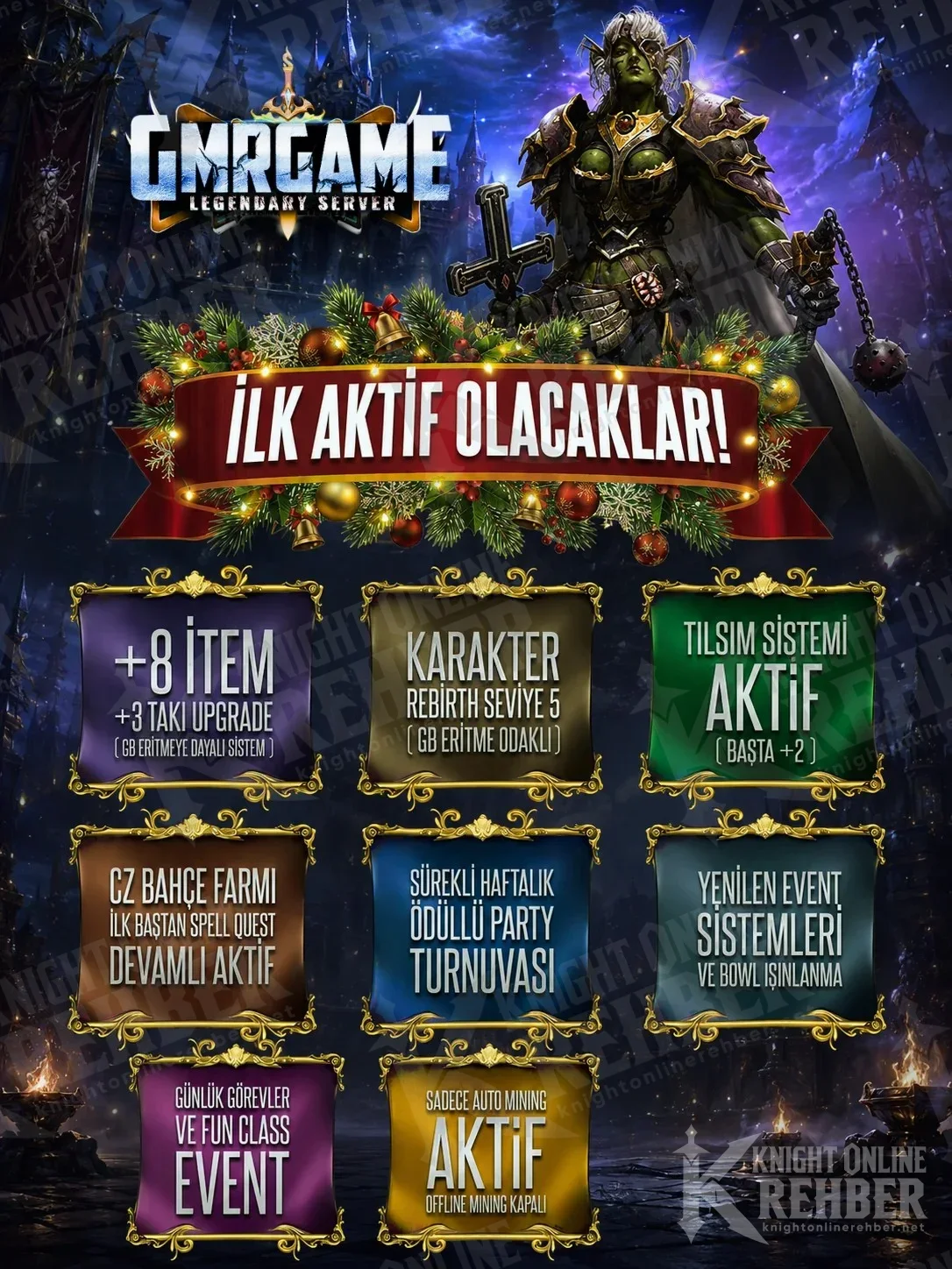 Açılışta neyin aktif olduğunu gösteren afiş